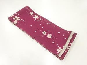 桜模様織出し浴衣帯